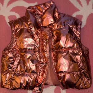 Metallic Puffer Vest